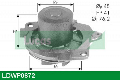 LUCAS ENGINE DRIVE ldwp0672 -  Водяной насос